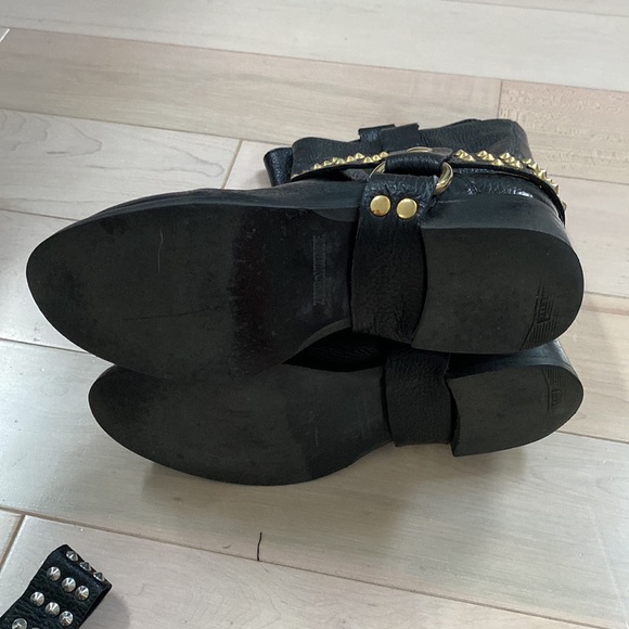 Zadig & Voltaire changeable studded buckle soft leather boots - Picture 12 of 15